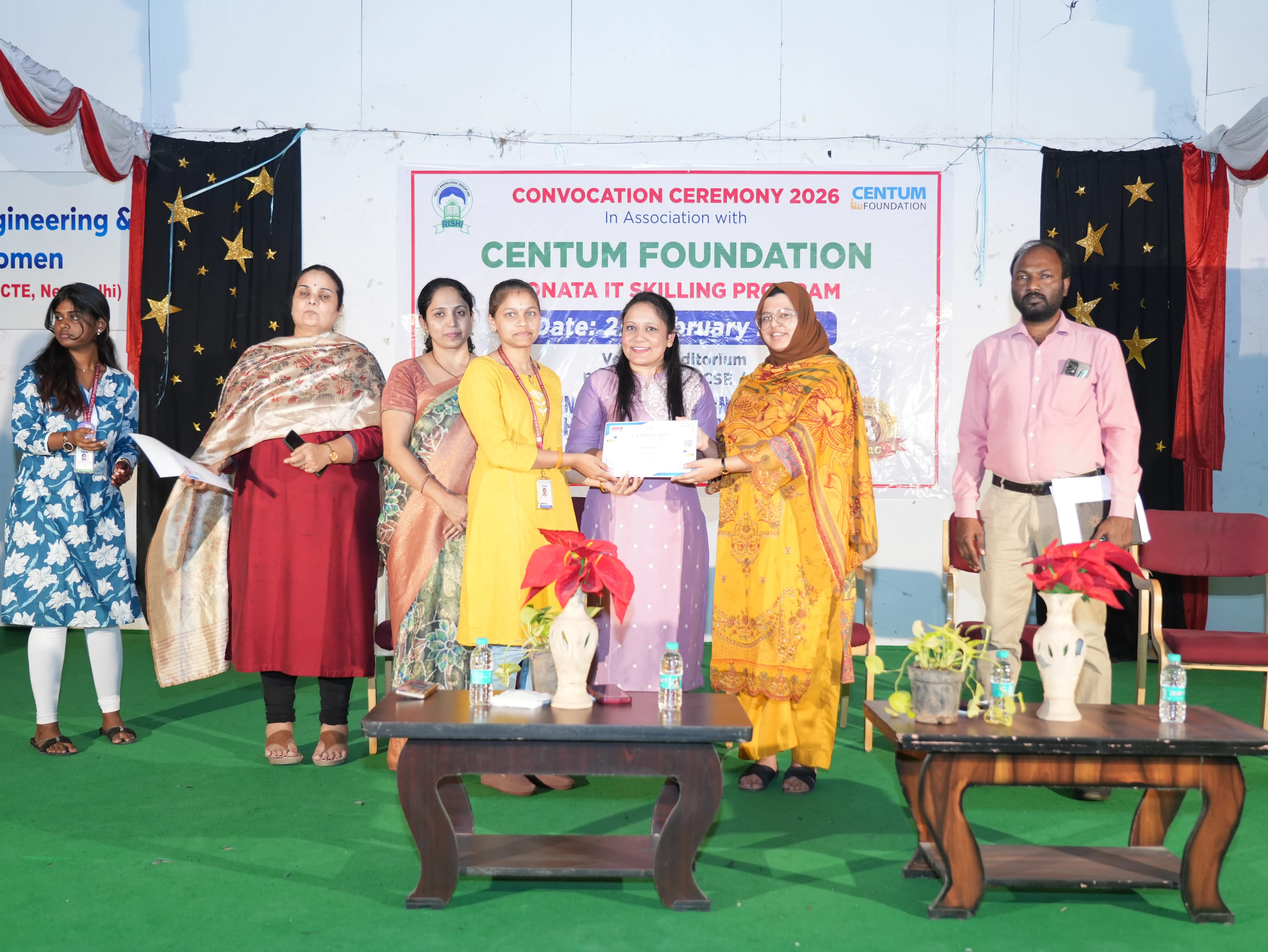 Convocation Ceremony of Sonata CSR through Centrum foundation for 4 th year students - RITW